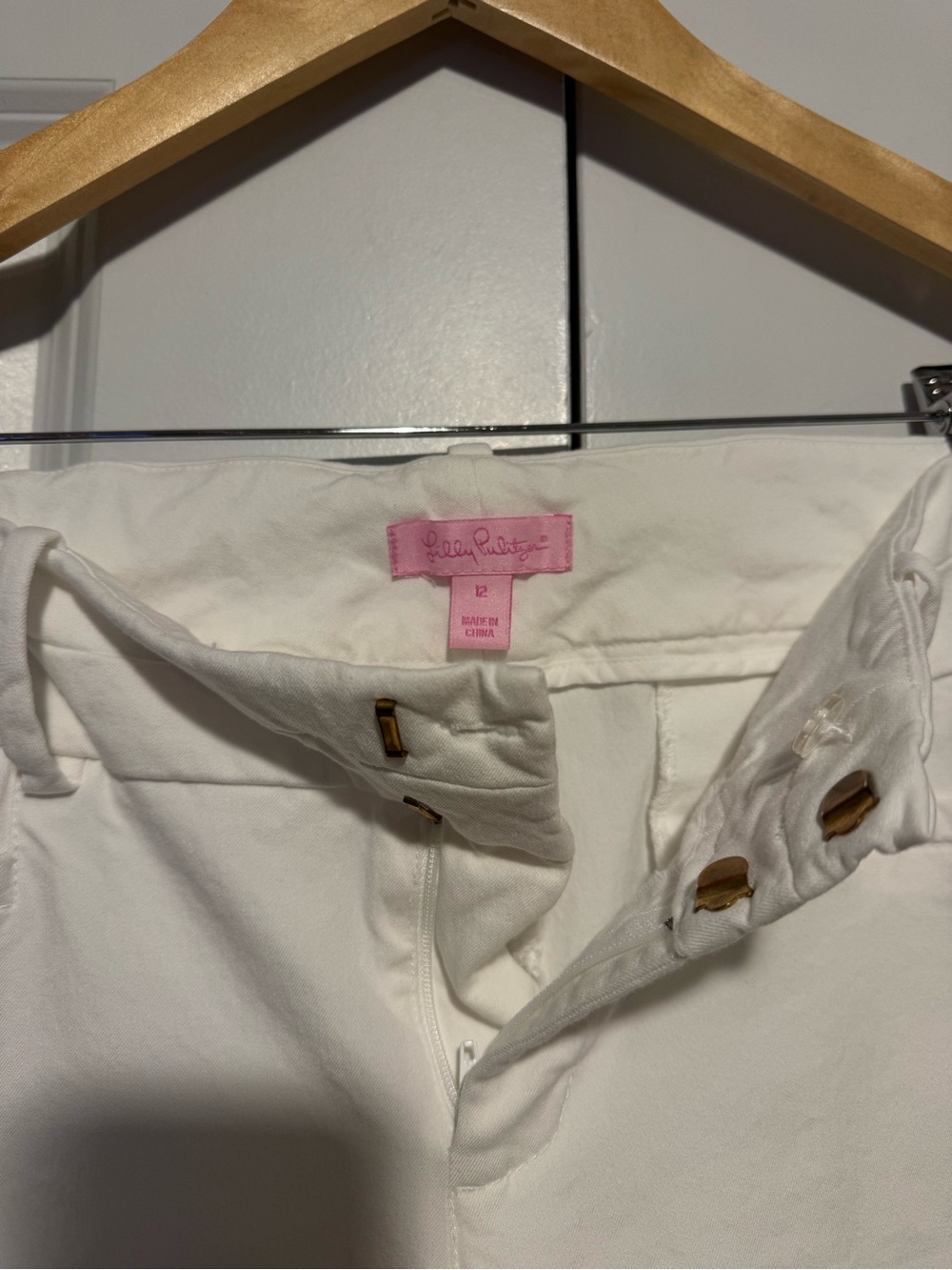 Lilly Pulitzer Jet Set Trouser Pants in Resort White sz 12 - Picture 4 of 6